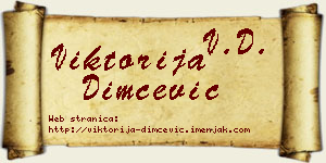 Viktorija Dimčević vizit kartica